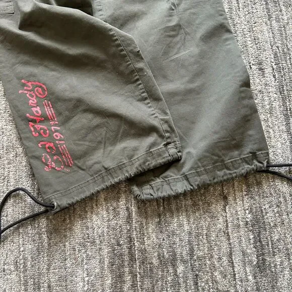 Ed Hardy x Urban Outfitters Khaki Koi Leaper Cargo Pants, XS - Picture 9 of 9